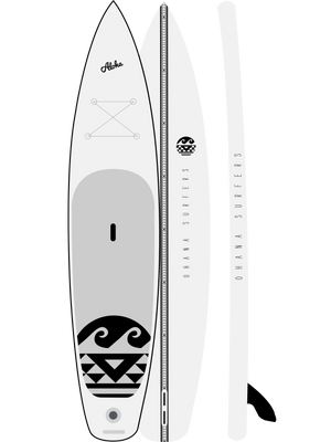 12'6" The White Kohola Touring Inflatable SUP Package