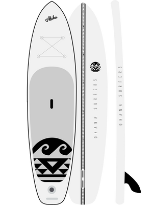 10'8" The White Kohola Allround Inflatable SUP Package